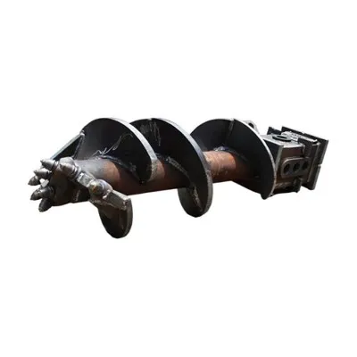 Dubbel spiral bergborrskruv